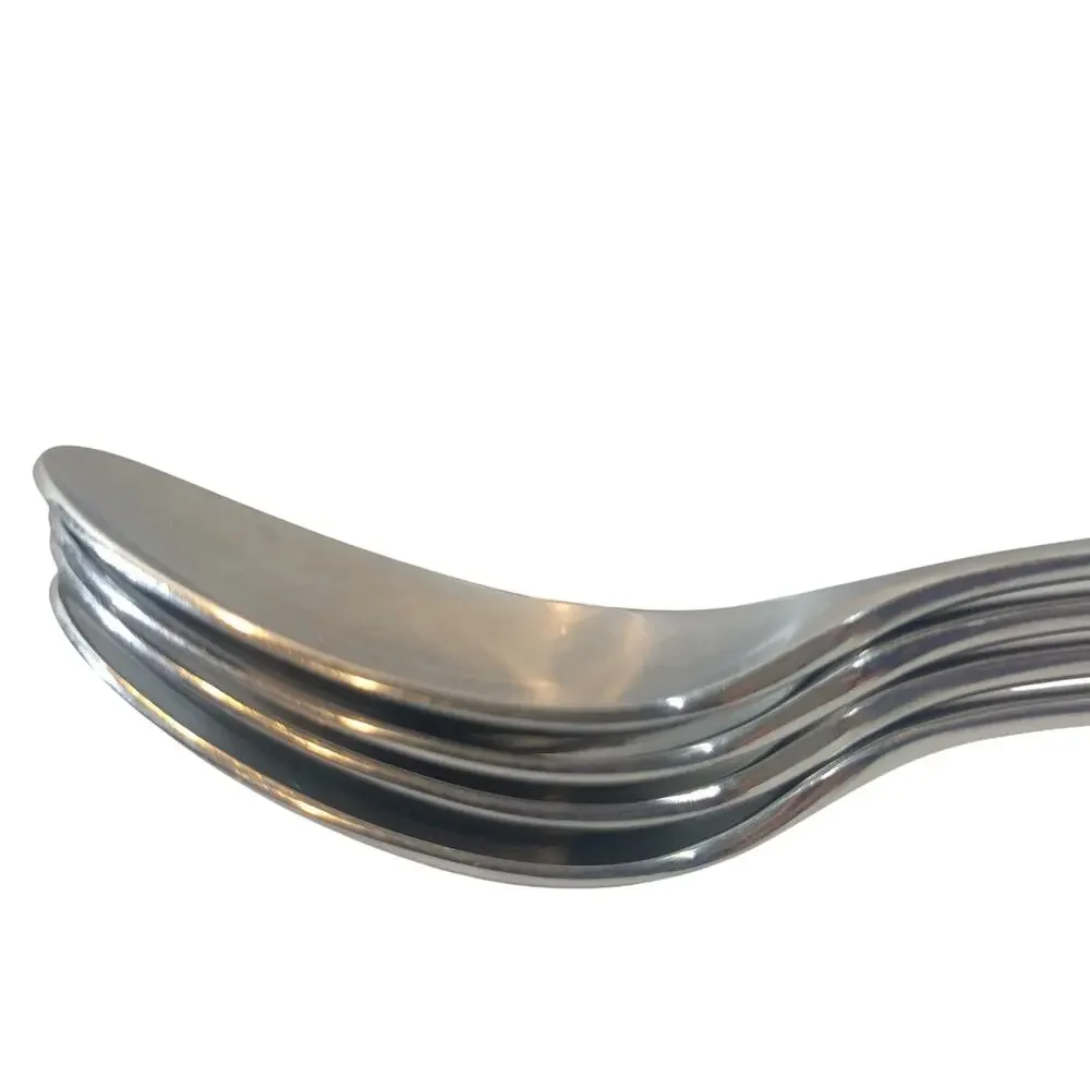 Dansk TORUN Place Soup Spoons 18/8 Stainless Flatware Vivianna Set of 4